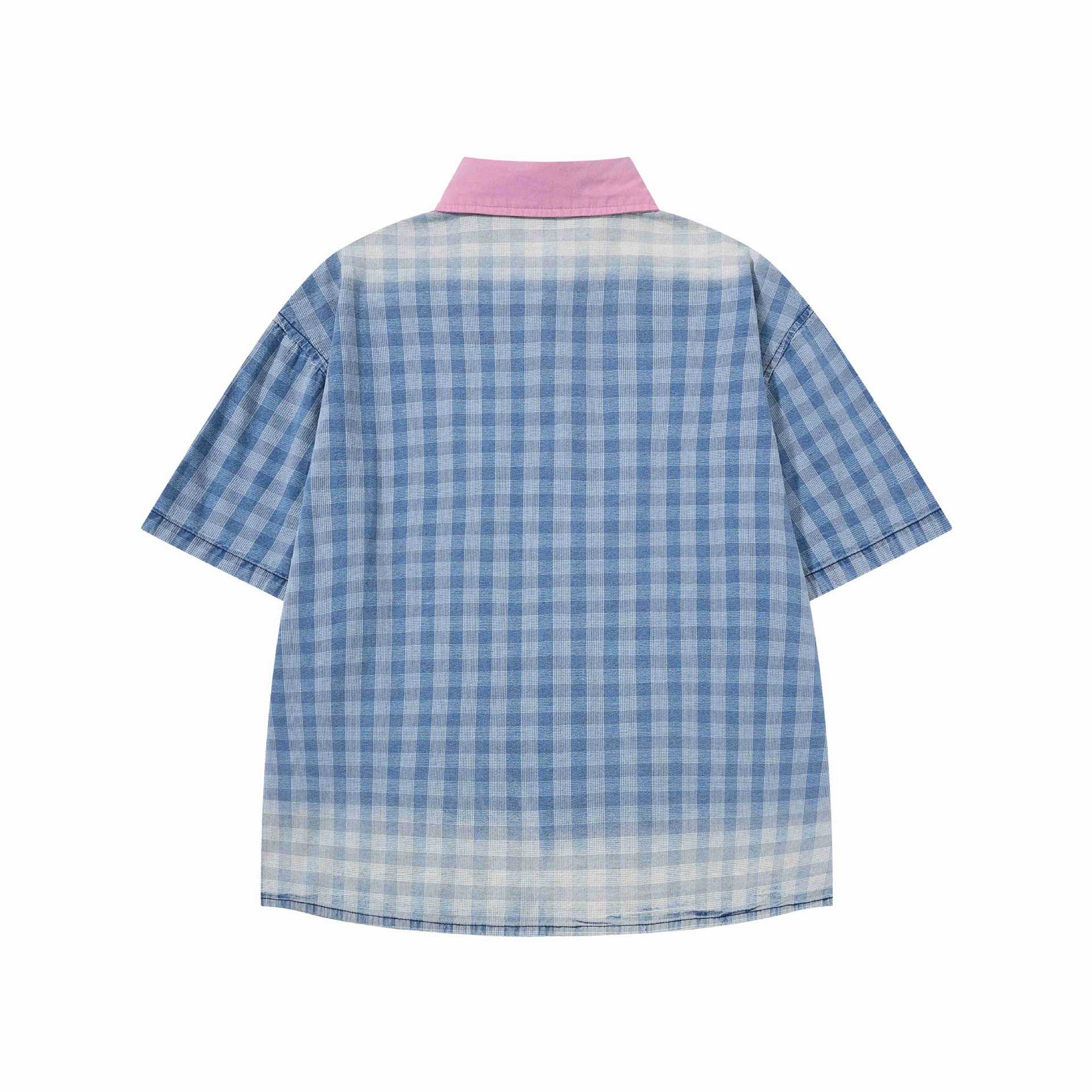 Sticky dog embroidery short sleeved shirt — image 3