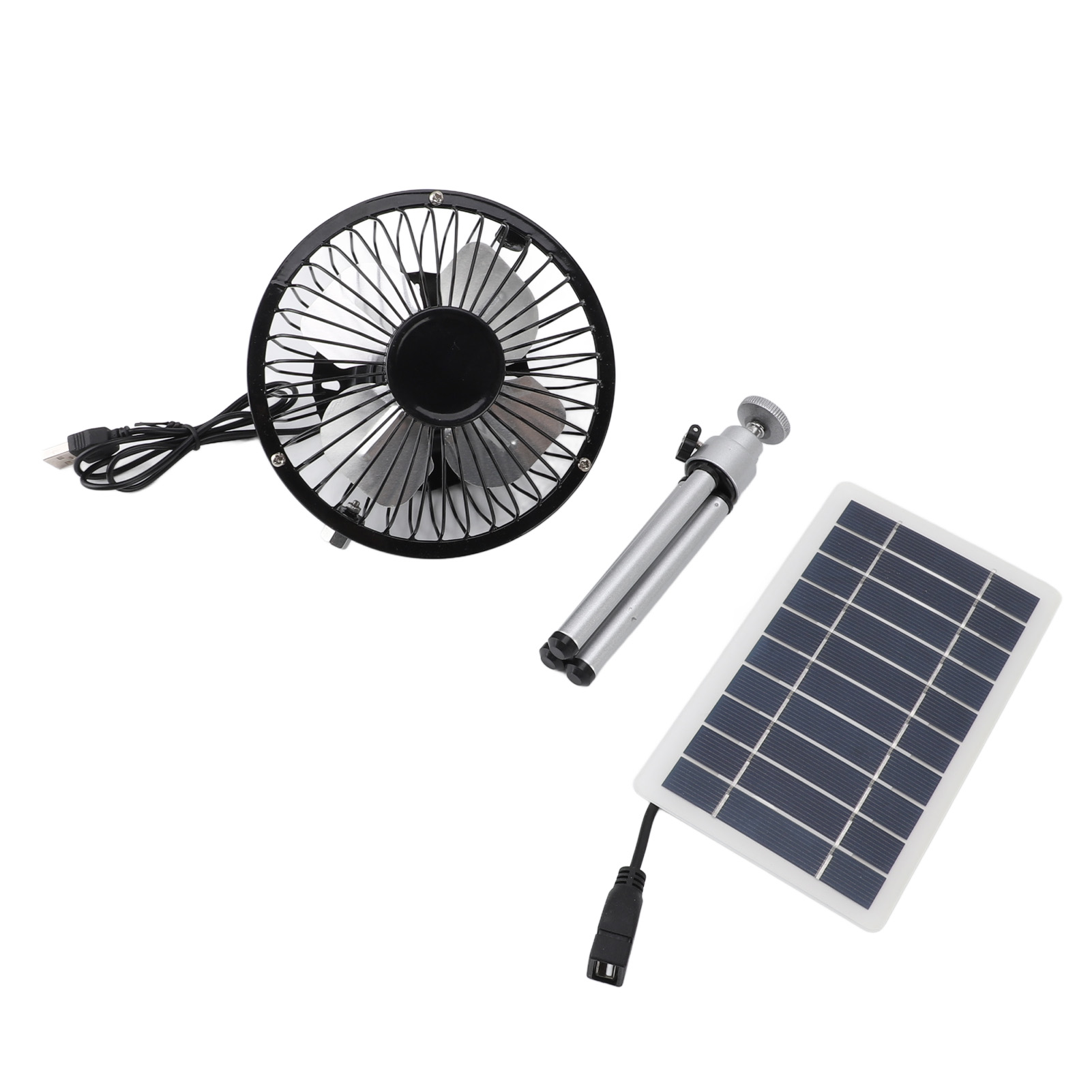 Kit de Ventilador Solar con Paneles Monocristalinos de Silicio de 10W para Hogares de Mascotas, Galineros y RV con Soporte — imagen 2