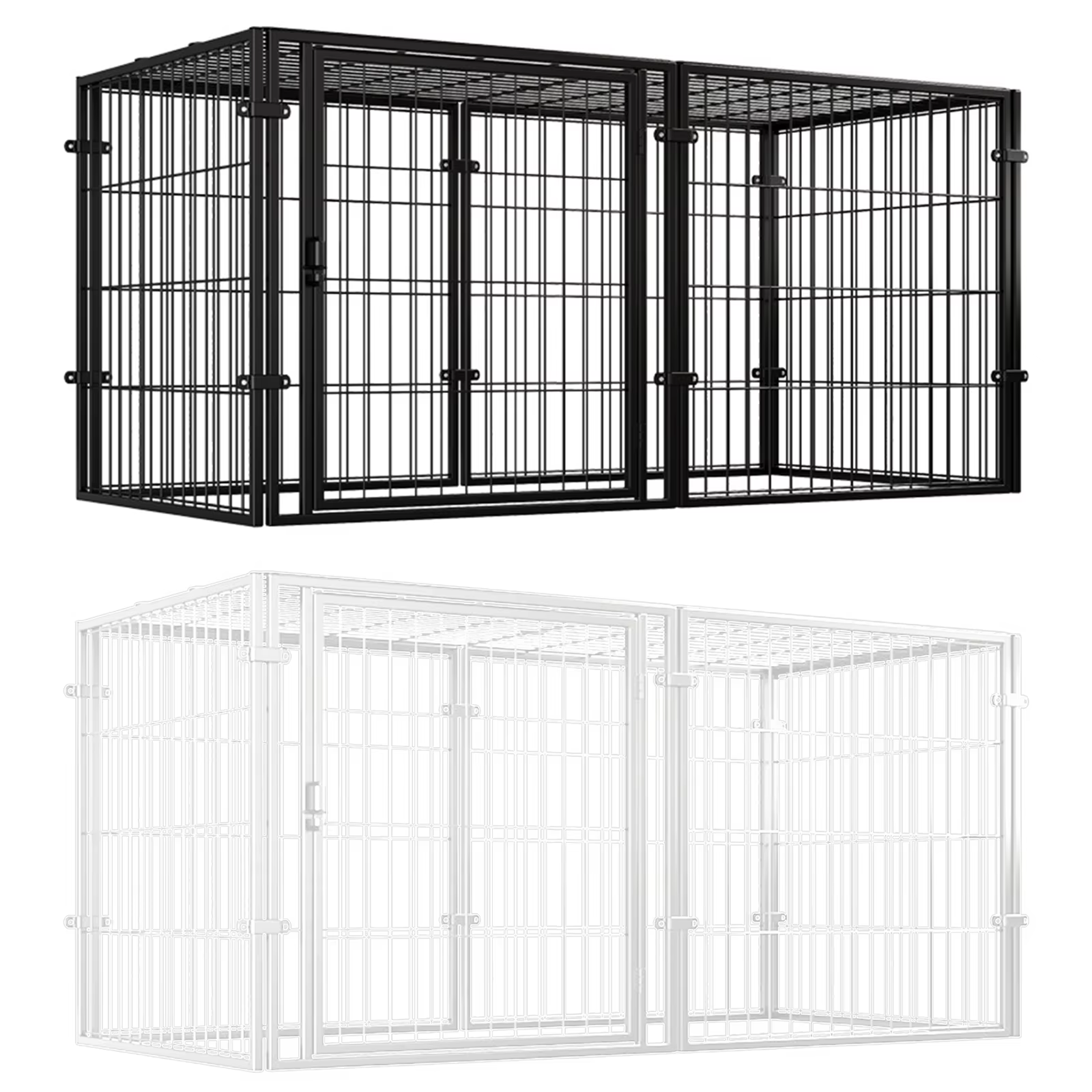 Caja de Kennel con Puerta para Perros - Jaula Metálica Resistente para Cachorros, Conejos y Peces — imagen 1