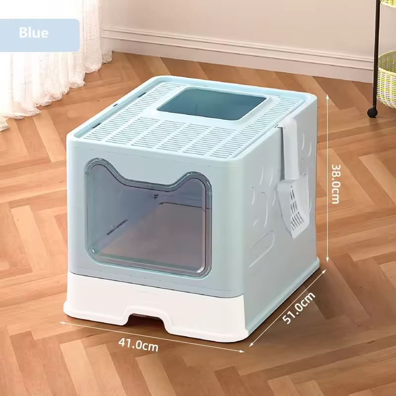 Caja de Arena para Gatos con Entrada Frontal y Cubierta de Recolección, Grande y Fácil de Limpiar — imagen 5