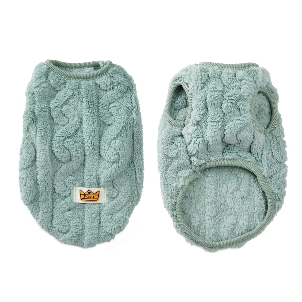 Pet Dog Clothes Autumn Winter Warm Cozy Fleece Puppy Sweater for Small Medium Dogs Cats Pug French Bulldog Chihuahua Clothing — image 1