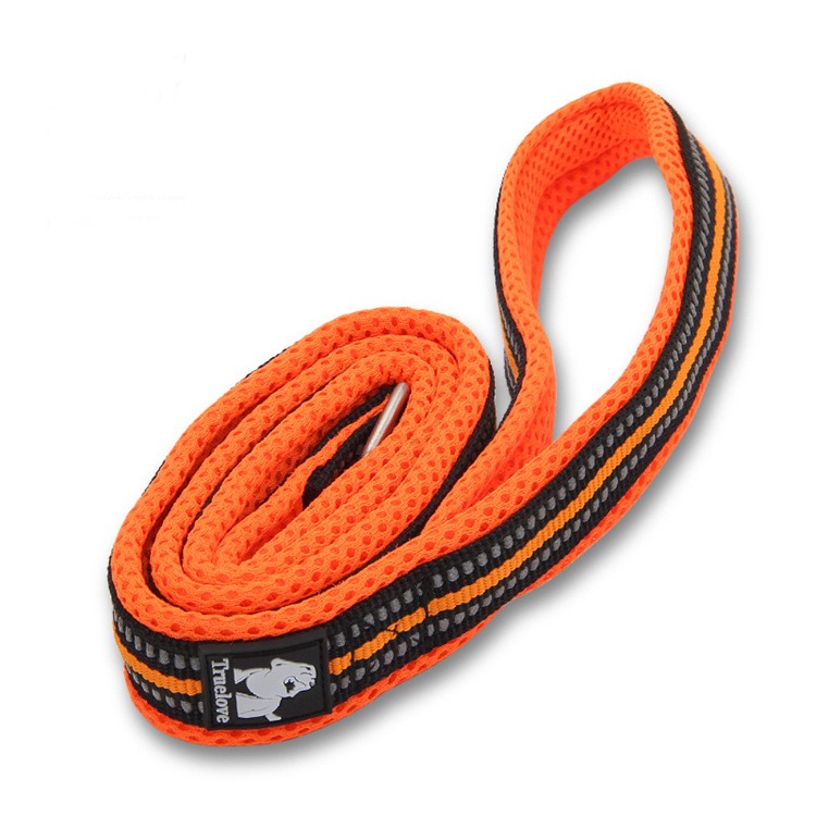 Lazo de pase para mascotas con cinta fluorescente colorida, nylon resistente - adecuado para todos los perros — imagen 1