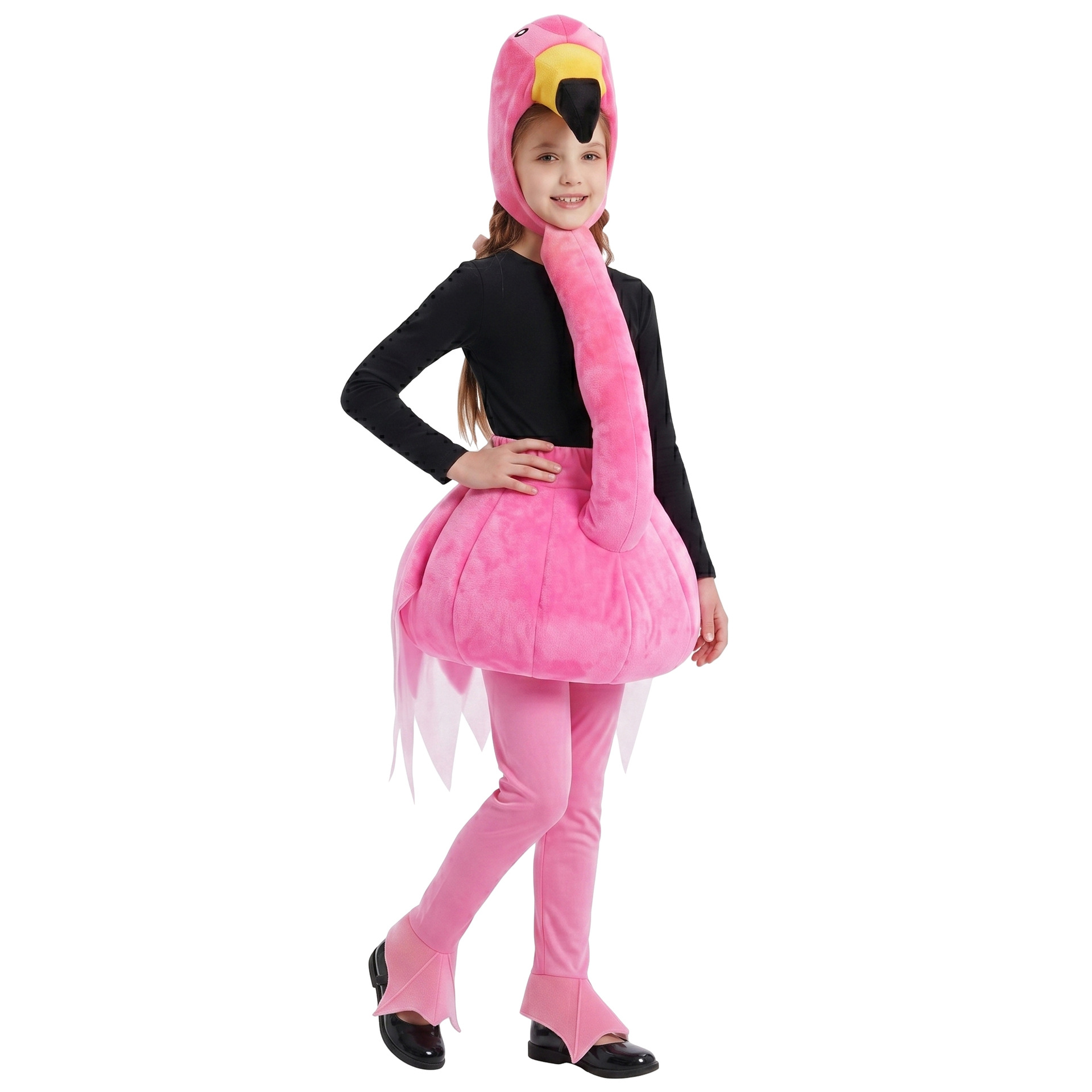 Halloween Kids Flamingo Animal Costume Inflatable Stage Performance Costume Party Cosplay Outfit — image 2