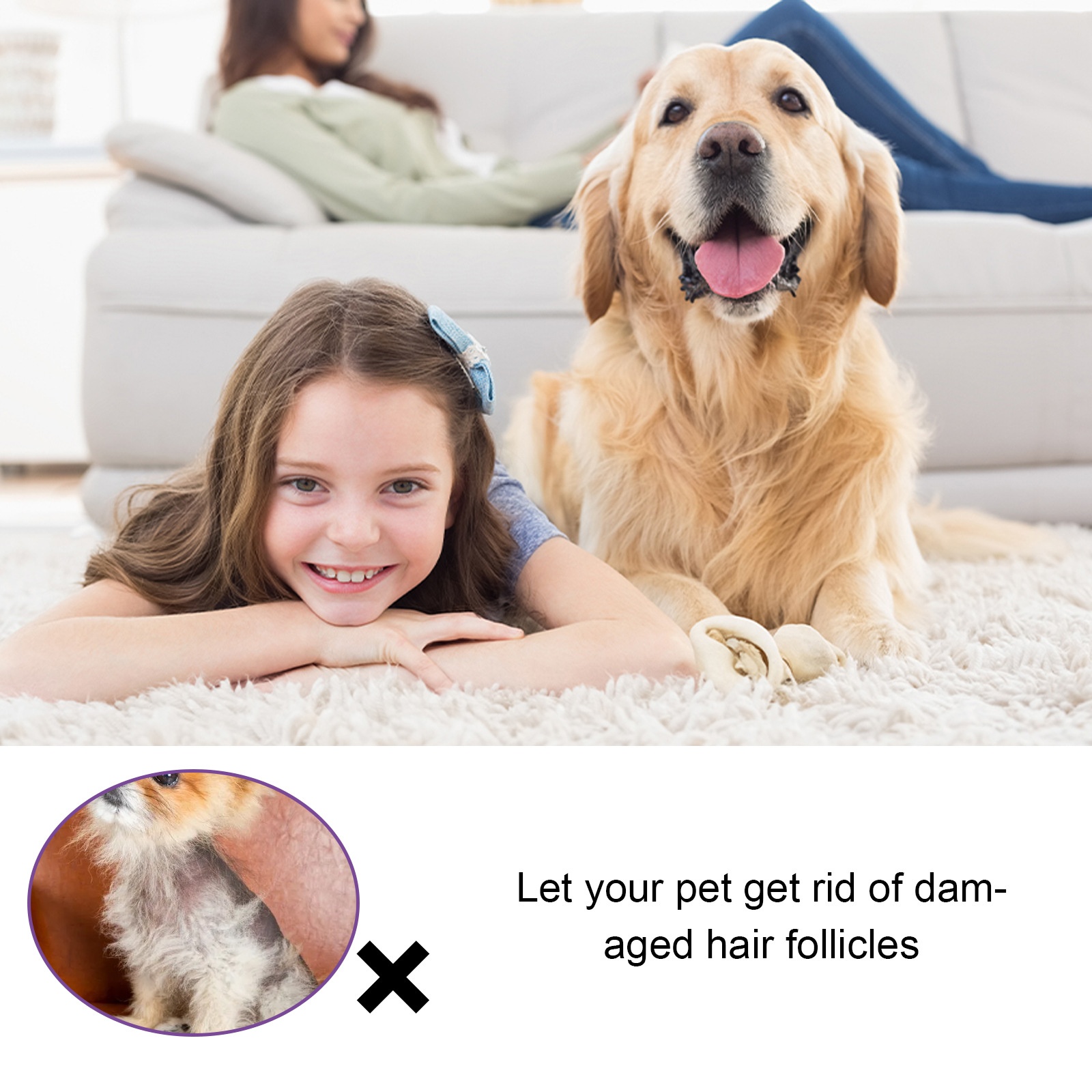 Pet Hair Growth Spray for Cats and Dogs - Hair Care Treatment for Damaged Follicles and Hair Loss — image 5