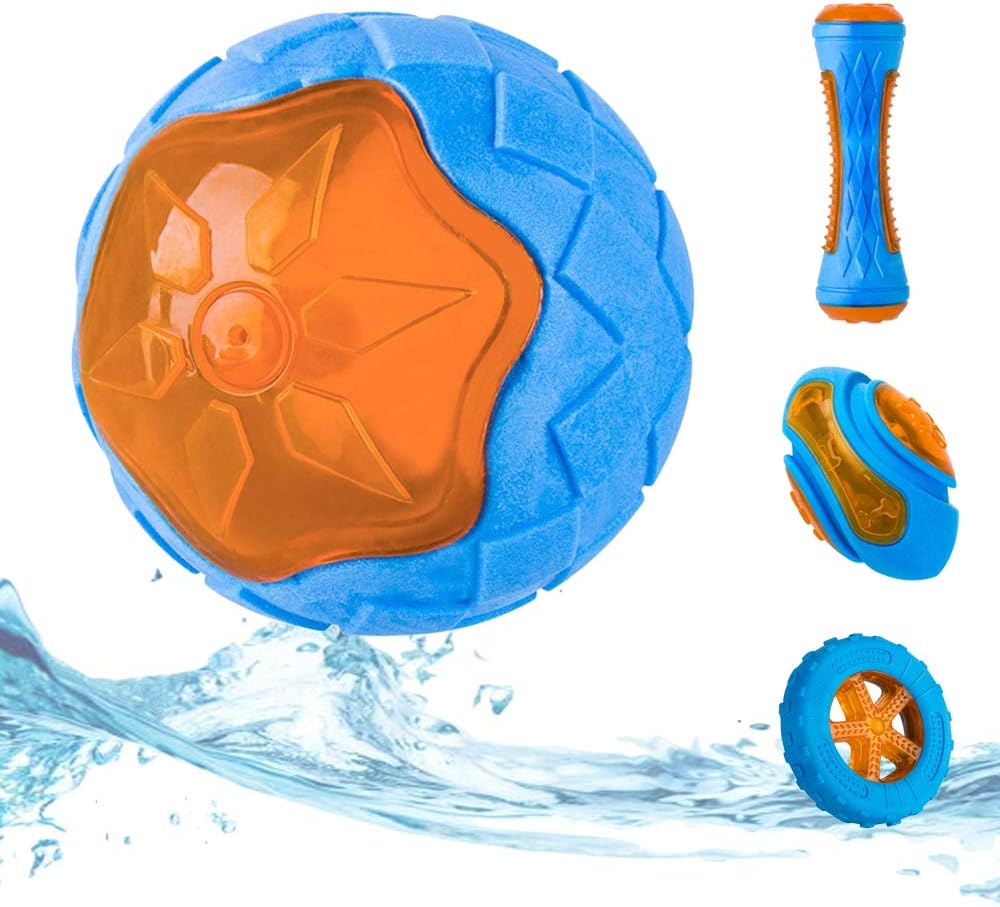 Dog Squeaky Toys Pool Toys Floating Toys For Interactive Fetch Play Dog Beach Toy — image 4