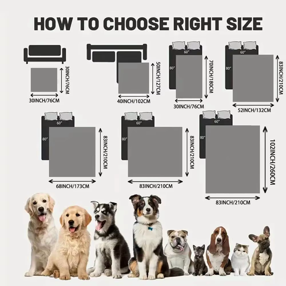 Waterproof Pet Blanket, Bed and Sofa Protection Mat, Suitable for Family with Dogs and Cats, Protector for Mattress or Couch — image 6