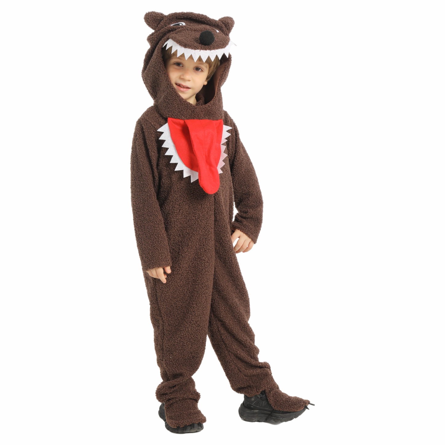 Halloween Children's Performance Costume Animal Brown Wolf Role Play Cosplay Costume School Stage Performance Wear — image 6