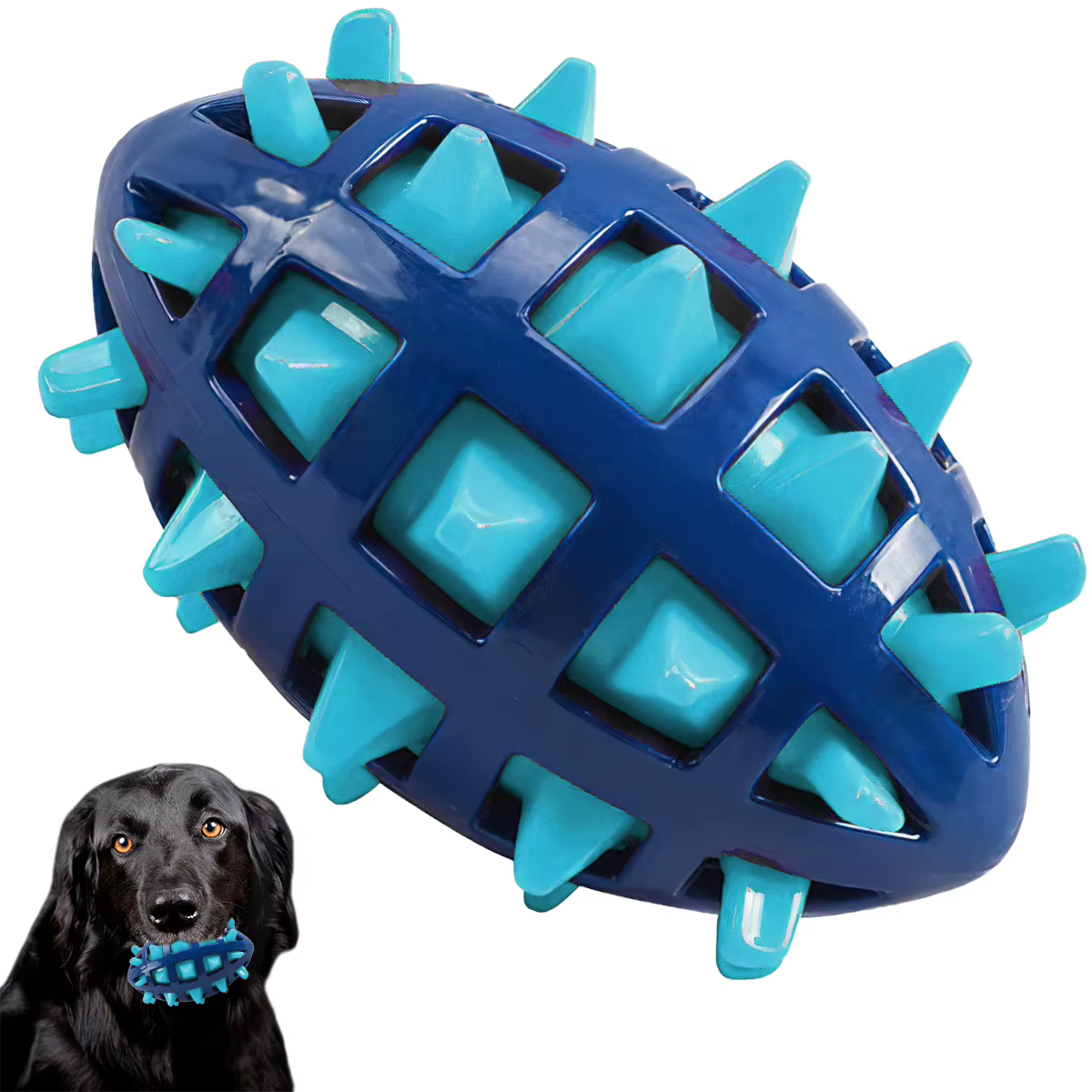 Squeaky Puppy Ball Toy Interactive Rubber Comfortable Dog Creative Pet Ball for Teething Cleaning Playing Chewers tpr sound foot — image 3