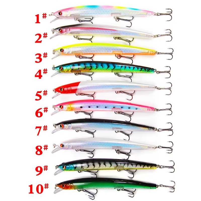 Lure de Minnow Long Shot 135mm/15,4g - Pescadores Voladores Clásicos de Plástico Duro para Cárpido y Pez Espinosa — imagen 2