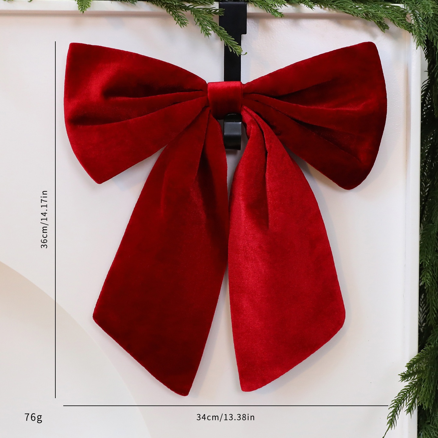 Saint Yuan New Velvet 3D Butterfly Large Christmas Decoration Tree Ornament Window Display Decor — image 8