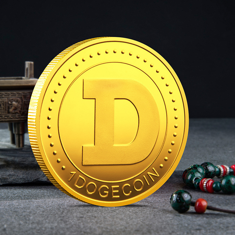 Moneda Comemorativa de Oro Galvanizado con Patrón Cómico de Perros para Coleccionistas y Regalos Dogecoin — imagen 15