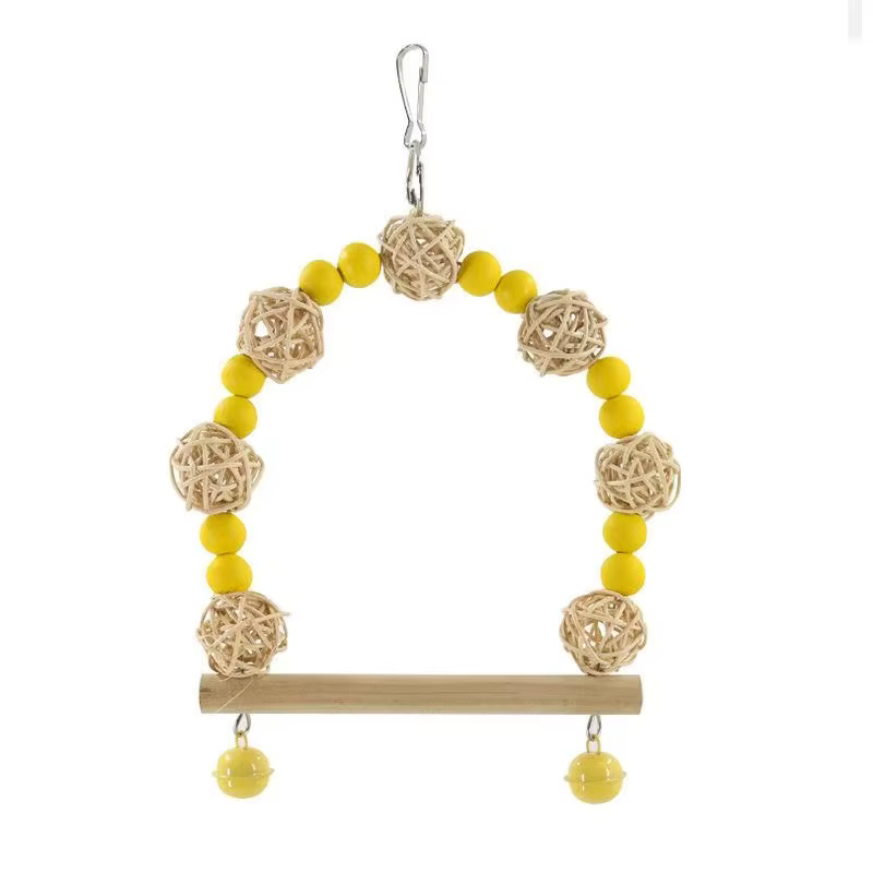 Columpio de juguete para pájaros, Juguete de columpio para loros, Suministros, Hamaca para loros, Juguete para mascotas, Suministros para mascotas, Accesorios para pájaros, Попугаи — imagen 5