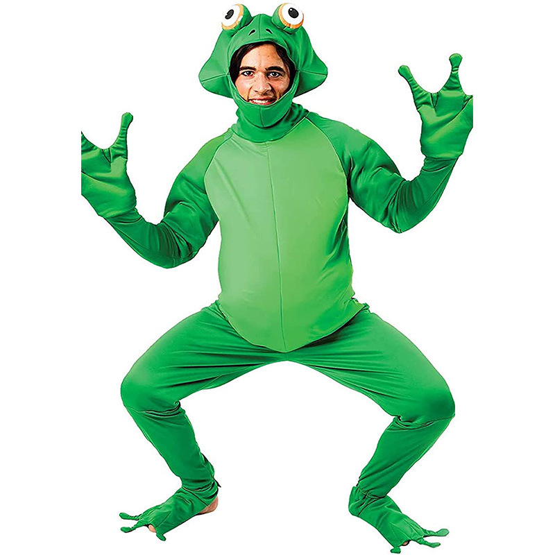 Halloween Costume Men's Frog Prince Costume Frog Character Costume Animal Role Play Costume — image 2