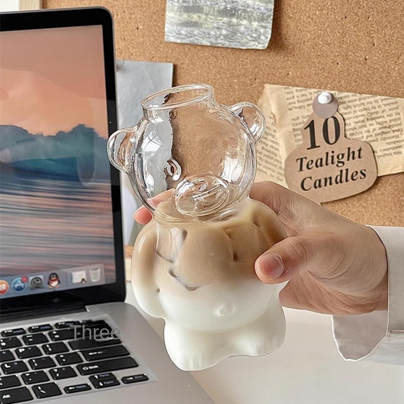Bear cup coffee cup cartoon glass cup — image 5