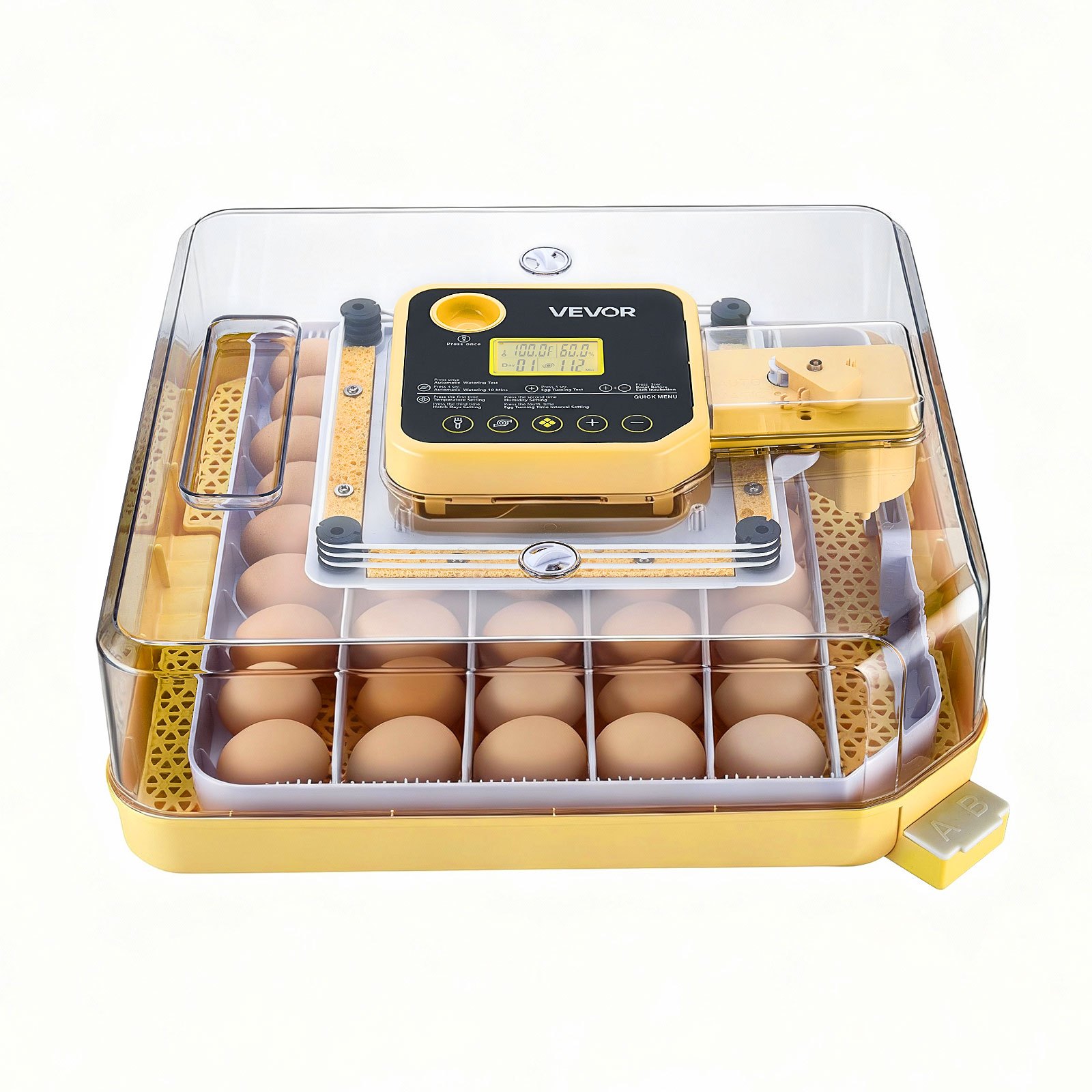 48 Egg Incubator, Automatic Egg Turner With LED Candler, Temperature Display & Auto Humidity Control, 360° View Clear Window, Poultry Eggs Incubator For Hatching Chicks Ducks Goose Quail — imagen 1