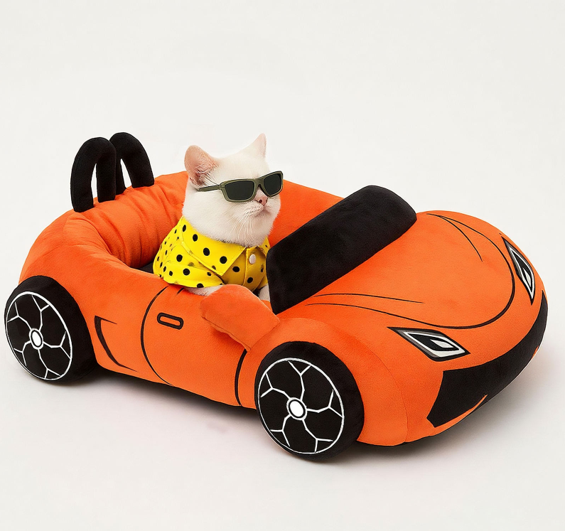 Non-slip Pet Bed Cat Bed Car Design Style Pet Bed — image 1