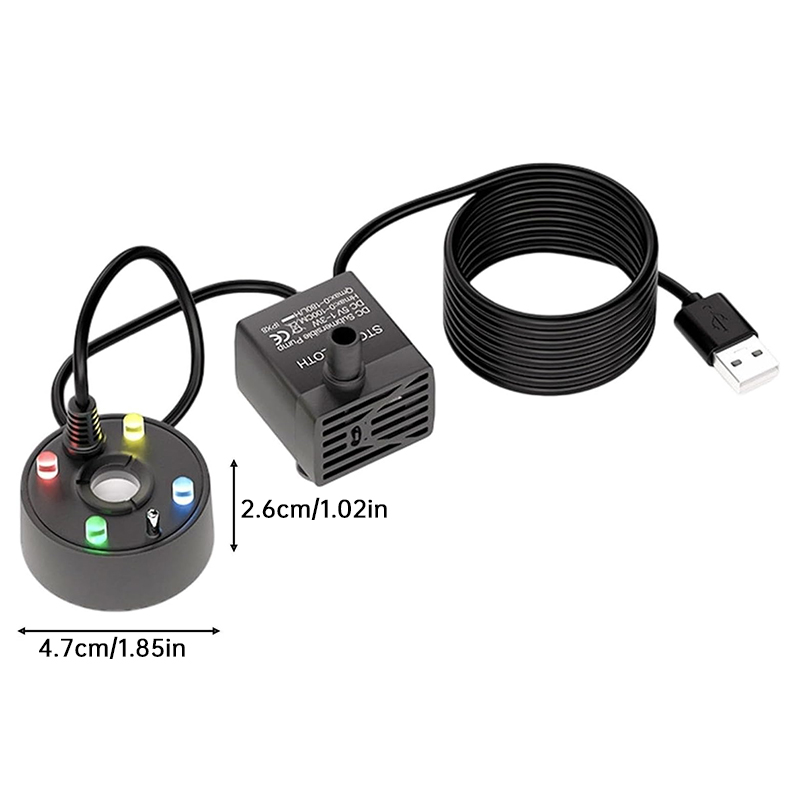 USB 5V Ultrasonic Mist Maker Fogger Pump for Pond, Fountain, Fish Tank & Rockery Landscape Humidifier — image 9