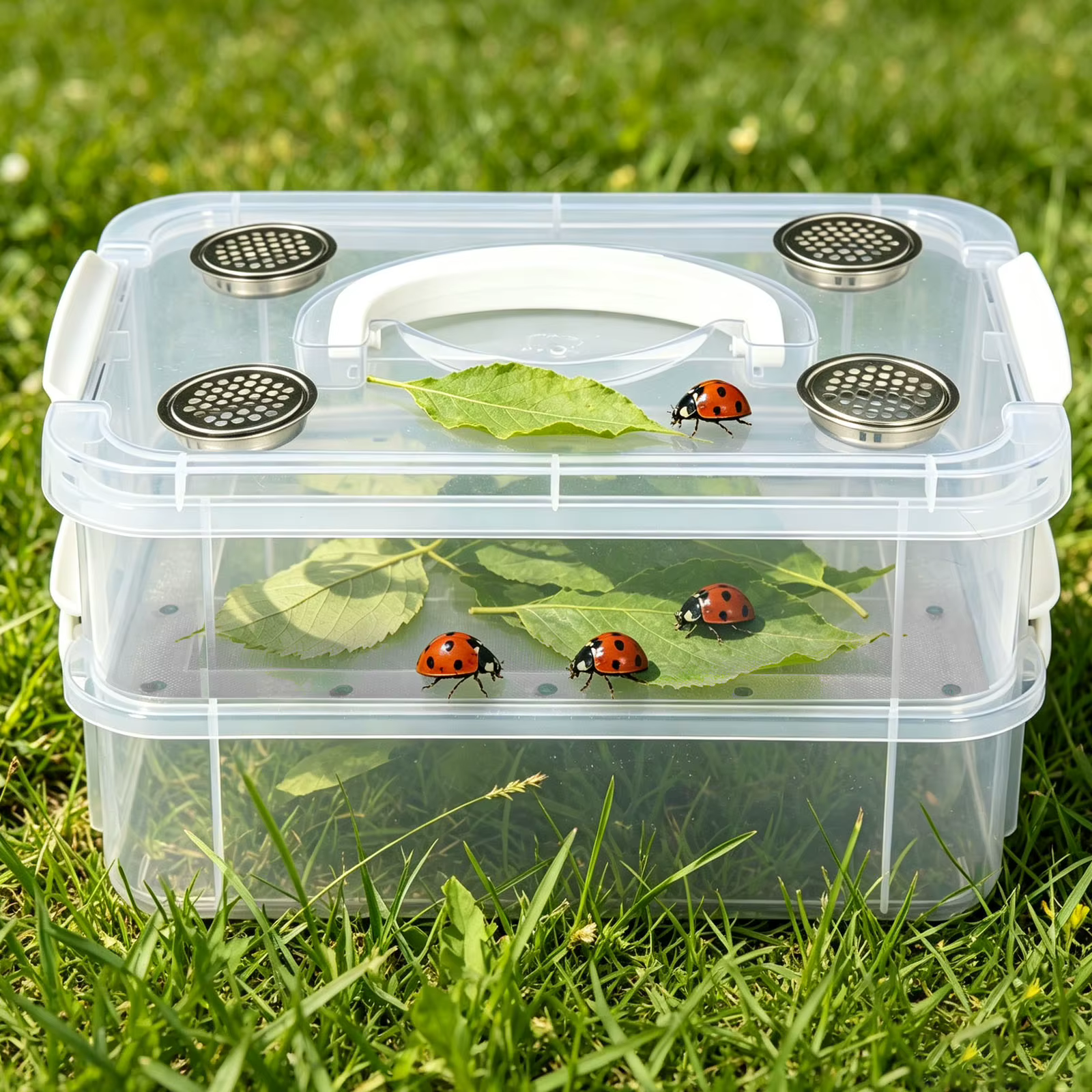 Caja de Cría de Mealworms, Alimento para Polillas y Hormigas Blancas - Contenedor de Insectos para Mascotas Reptiles Lagartos — imagen 2