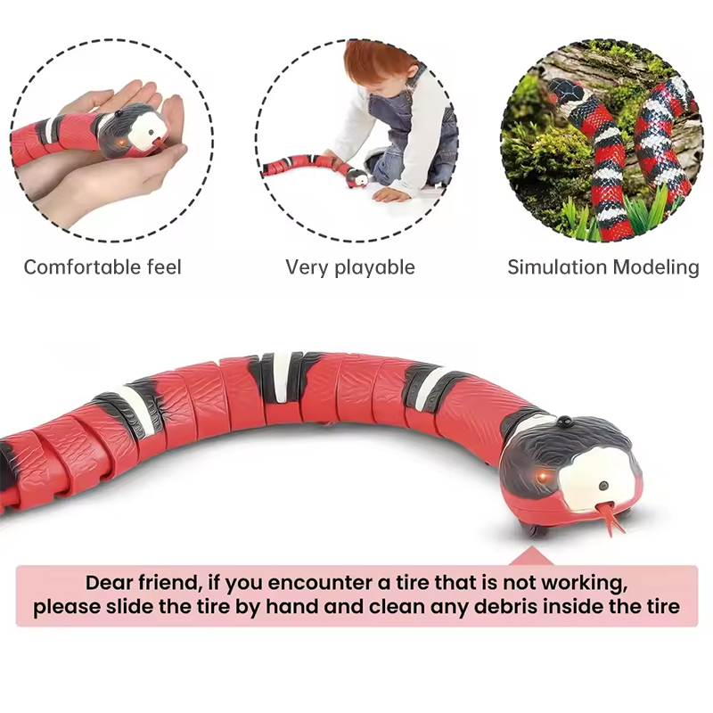 USB Rechargeable Interactive Cat Toy with Smart Sensing, an Automatic Electronic Snake for Kittens' Indoor Play — image 5