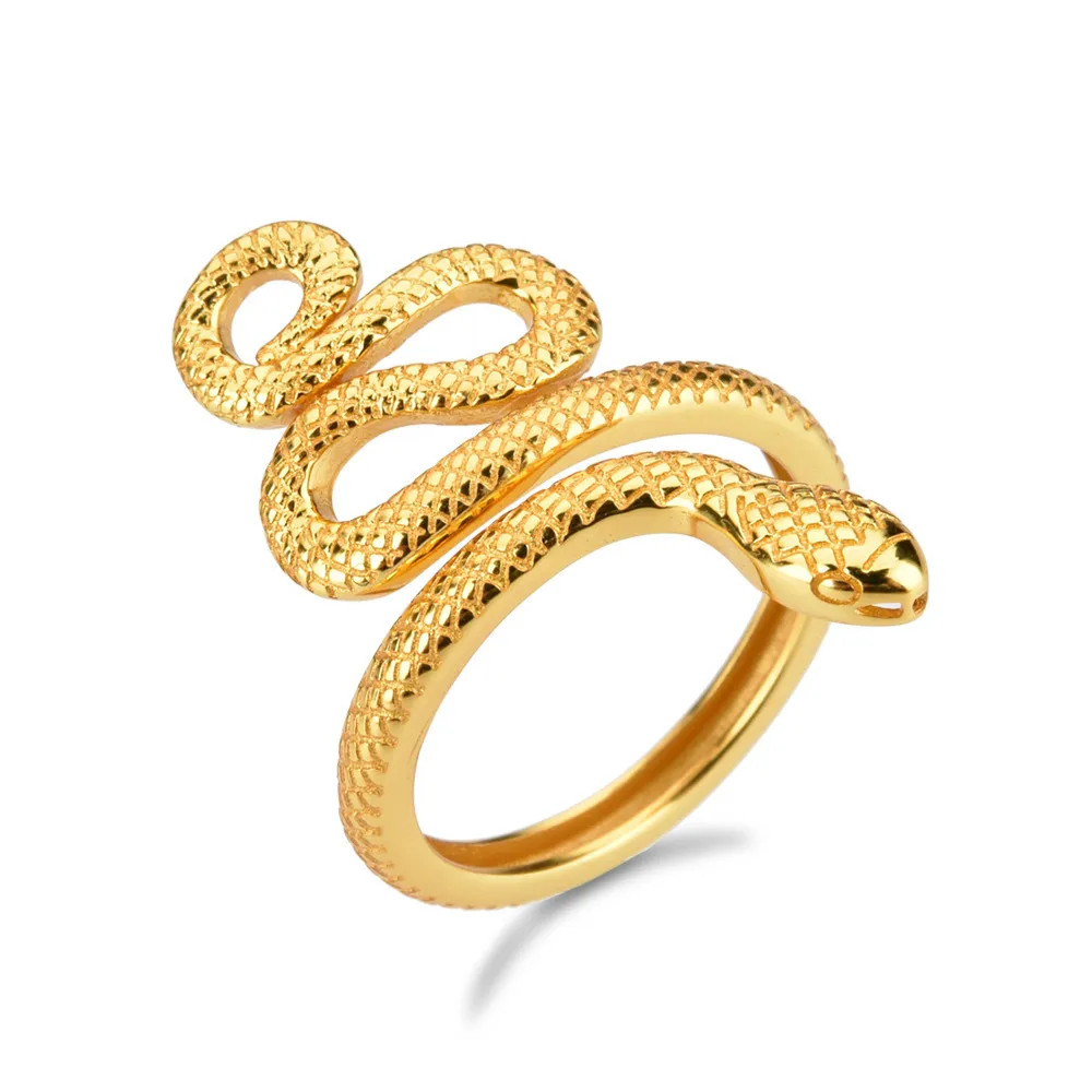 Anillo de Plata de Ley 925 con Forma de Serpiente — imagen 4