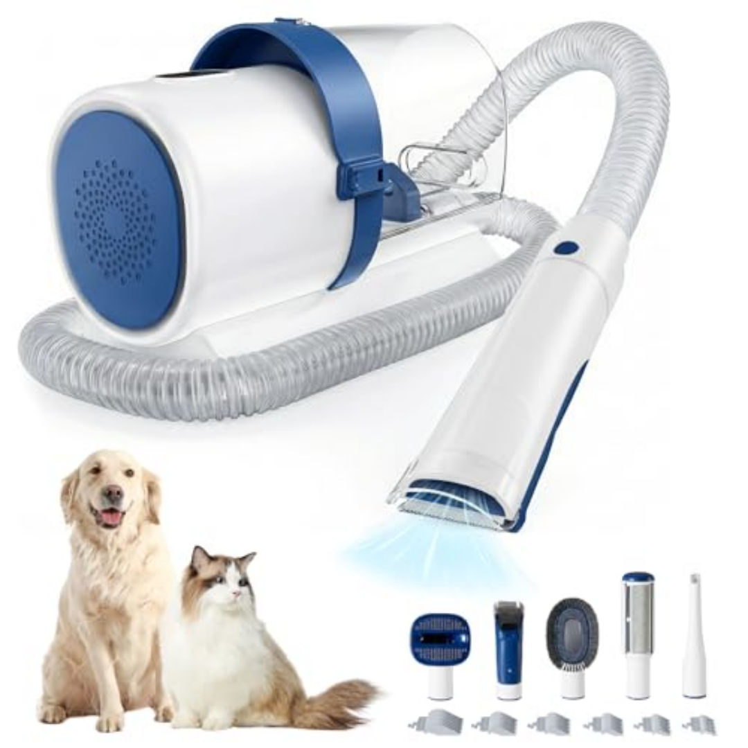Tijeras de Peinado Profesionales para Perros con 2,5L, 3 Modos de Succión, Tijeras Cordless, 5 Herramientas para Peluqueros, Trimmer Silencioso para Pelo de Mascotas — imagen 9
