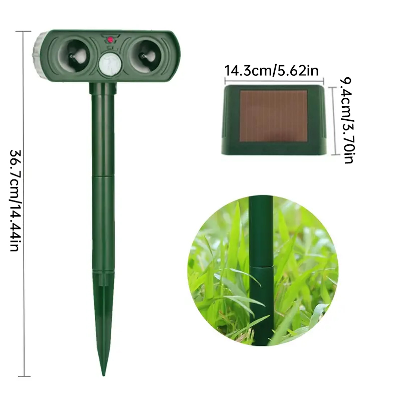 2025 Solar Animal Repeller - Rechargeable Infrared Repellent for Cats, Dogs, Gardens & Patios, I8W9 — image 8