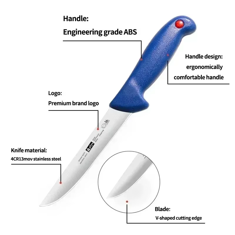 Boning Knife Steak Knife Slaughtering Knife Ultra-Sharp Stainless Steel Small Curved Knife Butcher's Skinning Knife — image 5