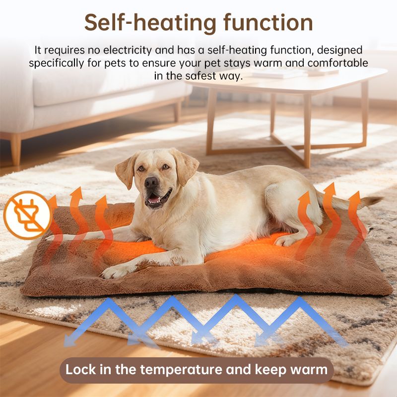 Energy-Free Pet Warmer Pad - Thick Thermal Mat for Dog Houses & Cat Beds, Lavable Non-Slip Heating Mat for All Seasons Use — image 2