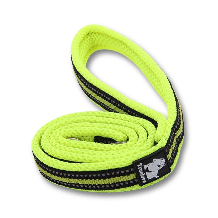 Lazo de pase para mascotas con cinta fluorescente colorida, nylon resistente - adecuado para todos los perros — imagen 2