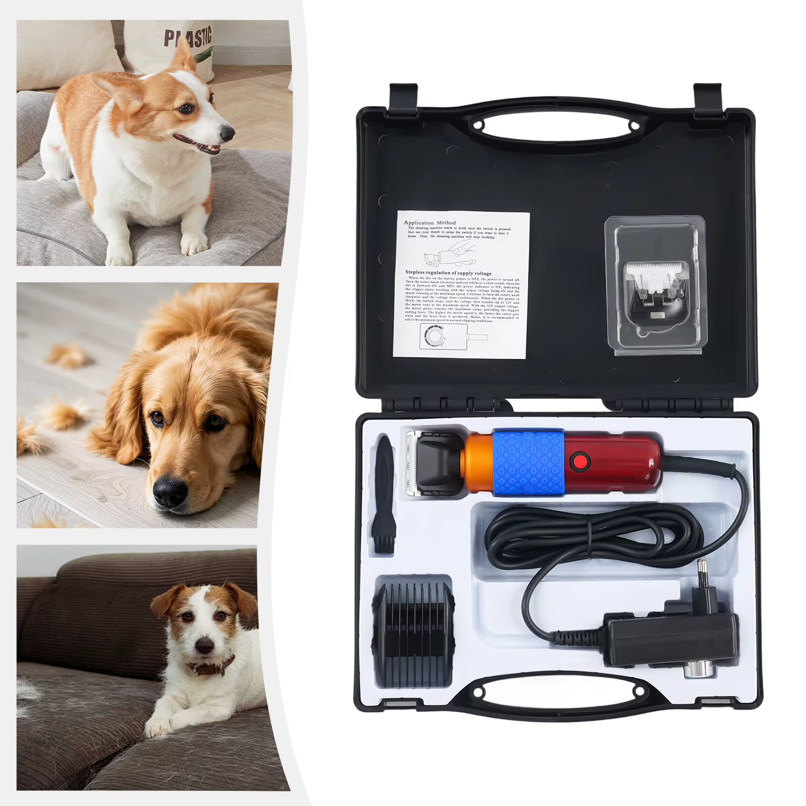 36W Electric Sheep Goat Shears Animal Grooming Shearing Clipper Farm Supply Sheep Goat Shears Pets Dogs Rabbit Shearing Shaver — image 4