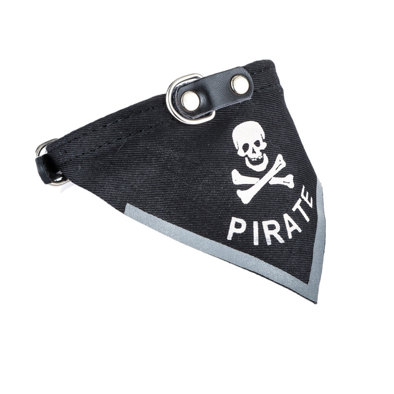 Collar de Perro con Diseño Triangular y Calavera, Ajustable, Materiales PU — imagen 2