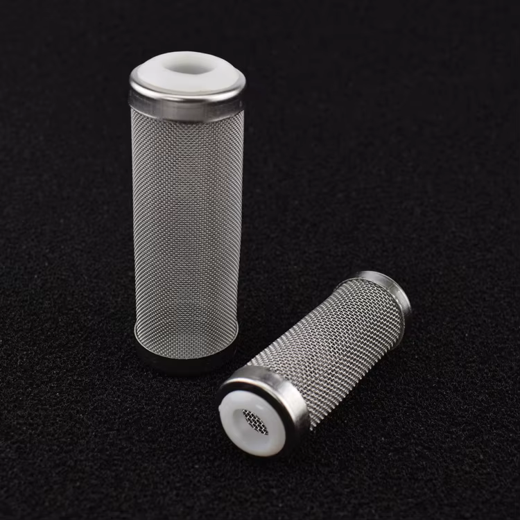 Filtro de Tanque Acuático Caso de Entrada en Acero Inoxidable Redes para Cangrejos Malla Especial para Filtros Cilíndricos Protección de Alimentación para Accesorios de Acuario — imagen 6