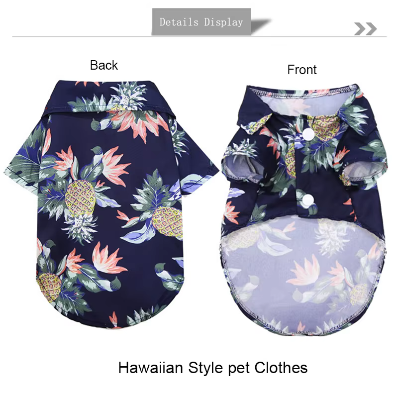 Ropa de Verano para Perros: Camisetas de Playa para Pequeños y Medianos Canes, Perfectas para Pugs, Bulldog Frances y Cachorros — imagen 2