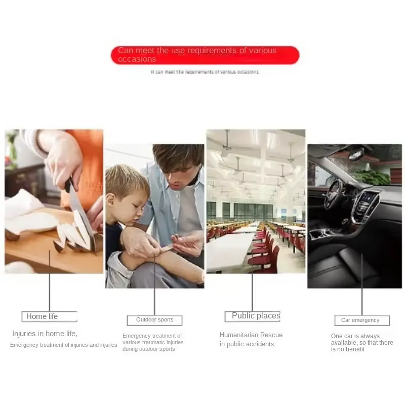 Kit de Primeros Auxilios 184 piezas, Suministros Médicos Multifuncionales para Emergencias Portátiles, Ideal para Excursiones Al Aire Libre, Caminatas y Más — imagen 6