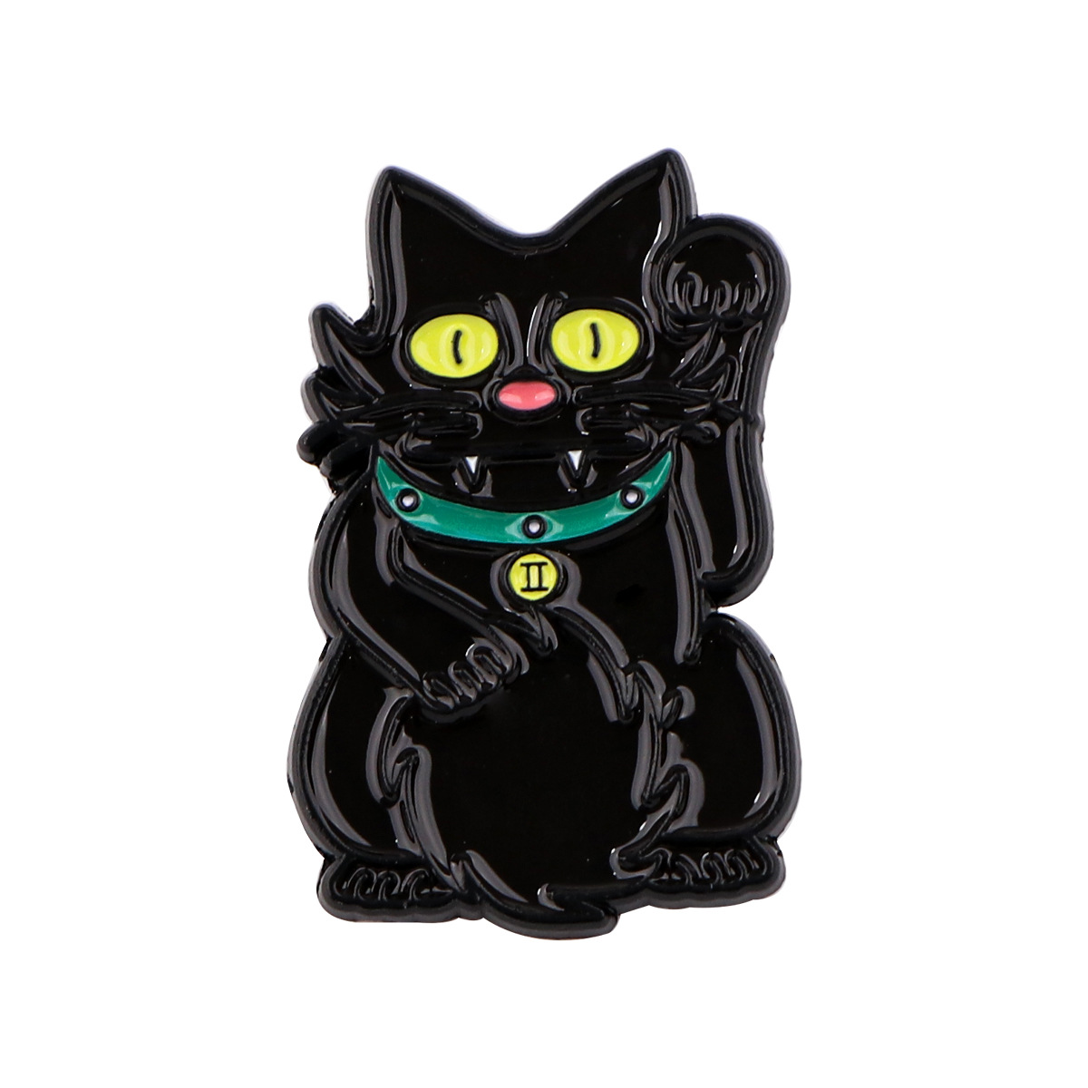 Broche de Gato Negro Adorable de Caricatura para Dama, Pin Insignia de Aleación Metálica, Accesorio para Mochila, Insignia — imagen 15