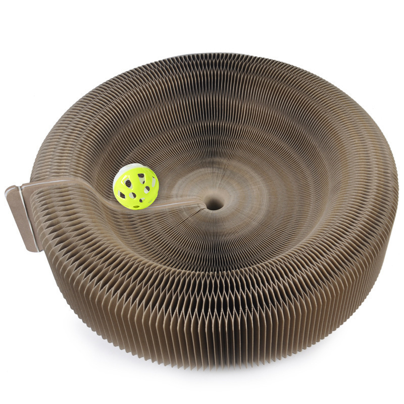 Creative accordion cat scratching board pet supplies decompression grinding claws corrugated paper cat specific — image 5