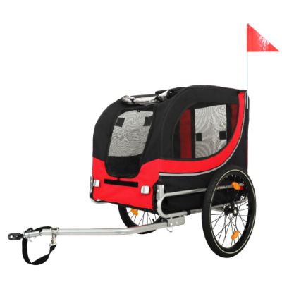 Large Folding Bike Trailer For Dogs 120LB Capacity All-Terrain Pet Carrier, Durable Steel Frame For Cycling, Jogging, Camping Outdoor Adventures — imagen 2