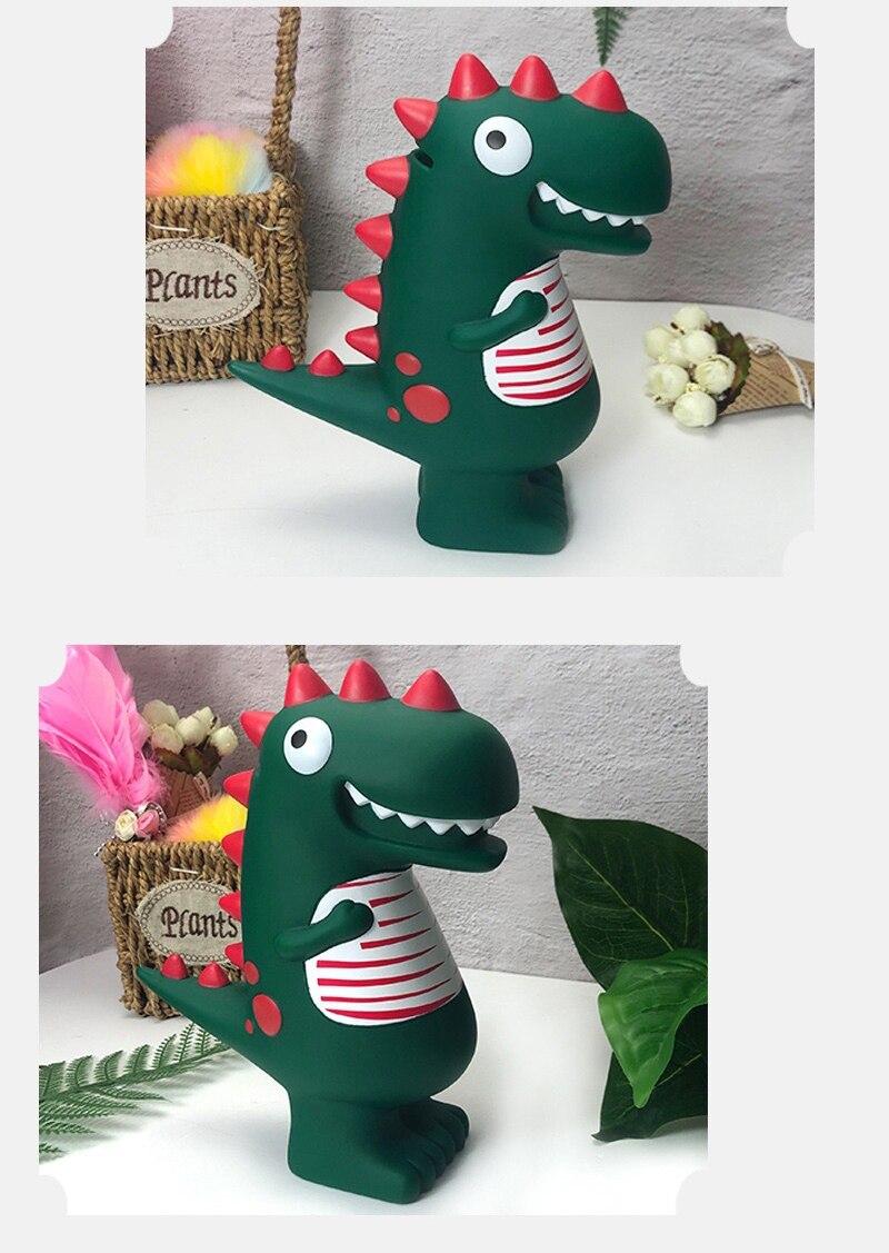 Caja de Almacenamiento de Monedas con Monedero de Cerdito Dragón Cartoon, Regalo de Cumpleaños, Decoración del Hogar, Monedero Infantil, Monedero Dinosaurio EM00 — imagen 5