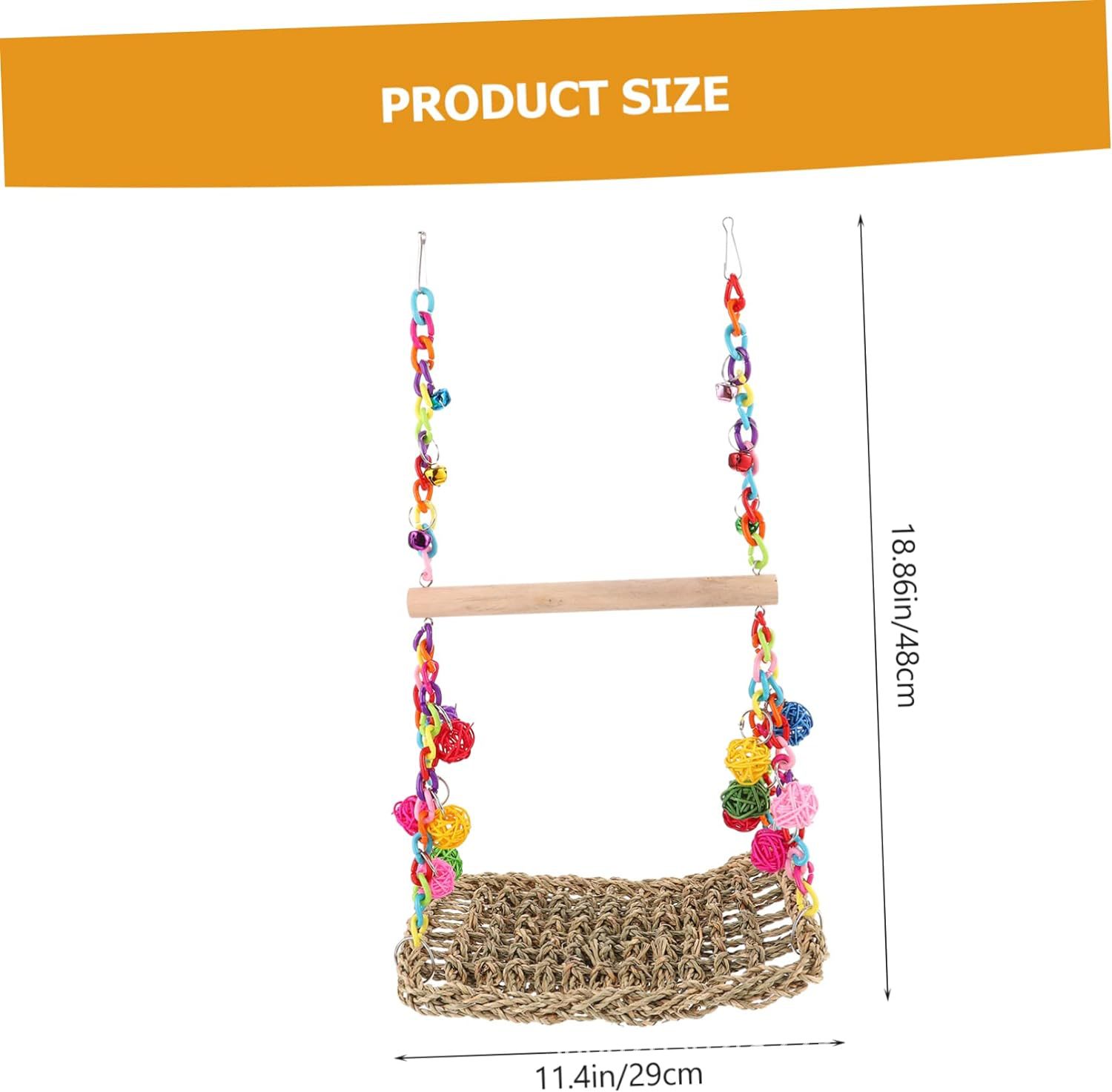 Juguetes para Loros Redil de Escalada y Hammock Medio y Grande Juguete para Caja de Aves — imagen 12