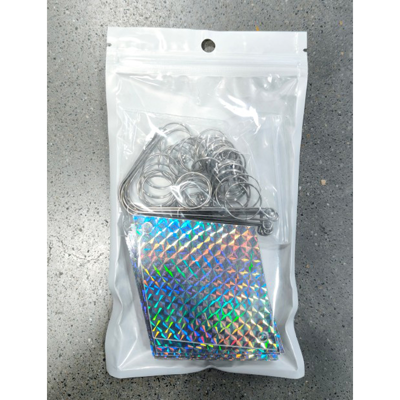 24 Piezas de Discos Reflectantes, Productos Repelentes de Aves, Repelente de Palomas, Protección Contra Cuervos, Repelente de Golondrinas, Reflectante de Doble Cara de Alta Intensidad, Rotación 360°, Material Reforzado — imagen 7
