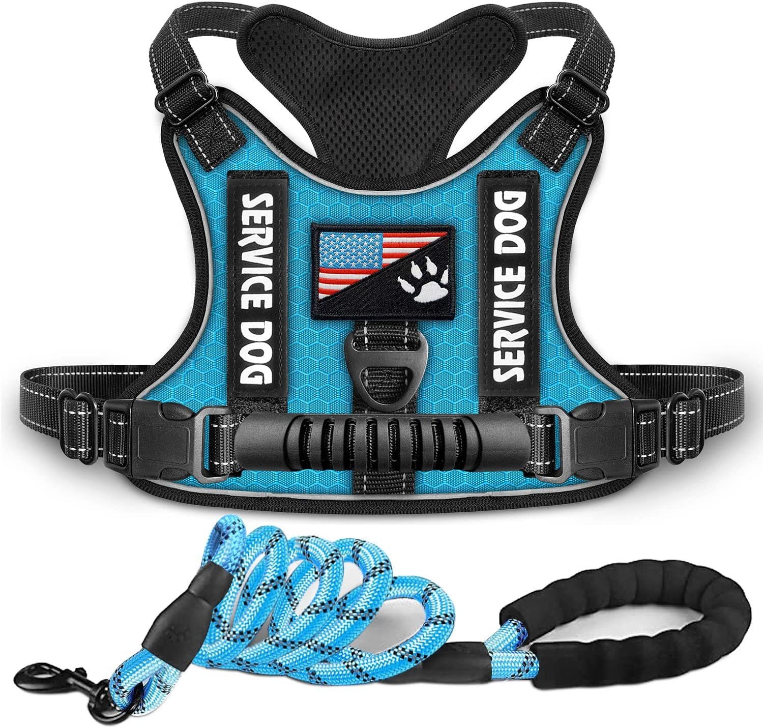 New Fashion Explosion-Proof Shock Absorption Comfortable Night Vision Reflective Pet Chest Strap Undershirt Traction Chest Strap Leash — image 7