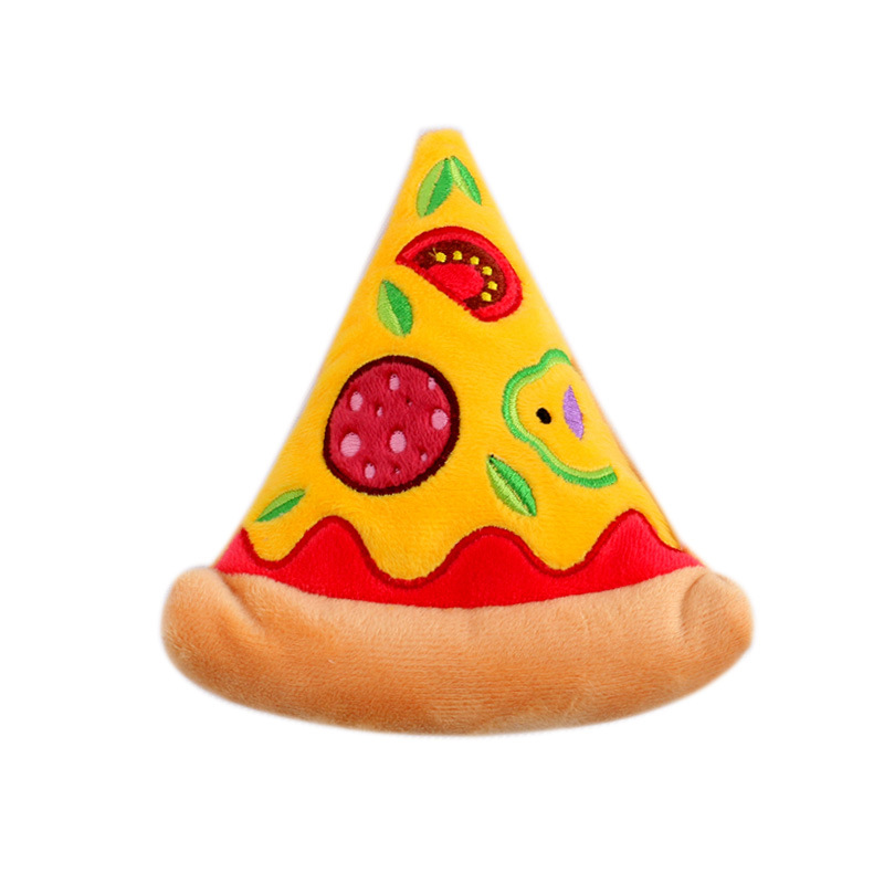New Hamburger Pet Plush Toy Sounding Toy French Fries Burger Milkshake Cup With Bb Call — image 2