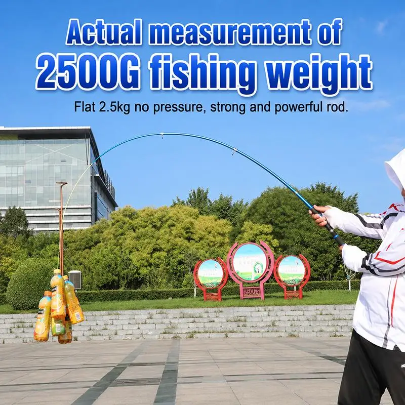 Juego completo de caña de pescar 1.8m con caña telescópica y carrete combo de alta resistencia portátil para regalos de pesca al aire libre en vacaciones — imagen 2