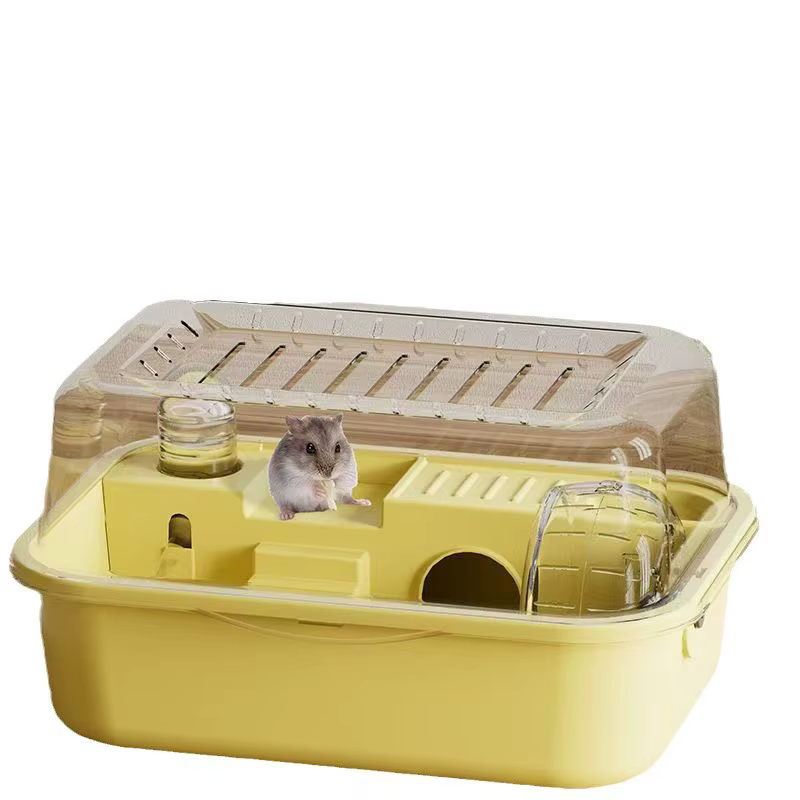 Hamster Cage Chewproof Large Hamster Accessories Cages and Habitats Openable Top with Acrylic Sheets Solid Built — image 5