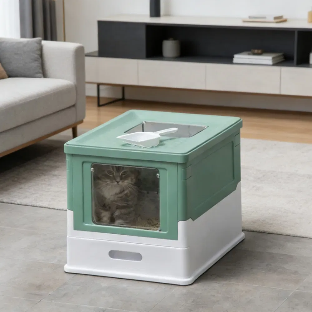 Stainless Steel Enclosed Litter Box for Cats — image 9