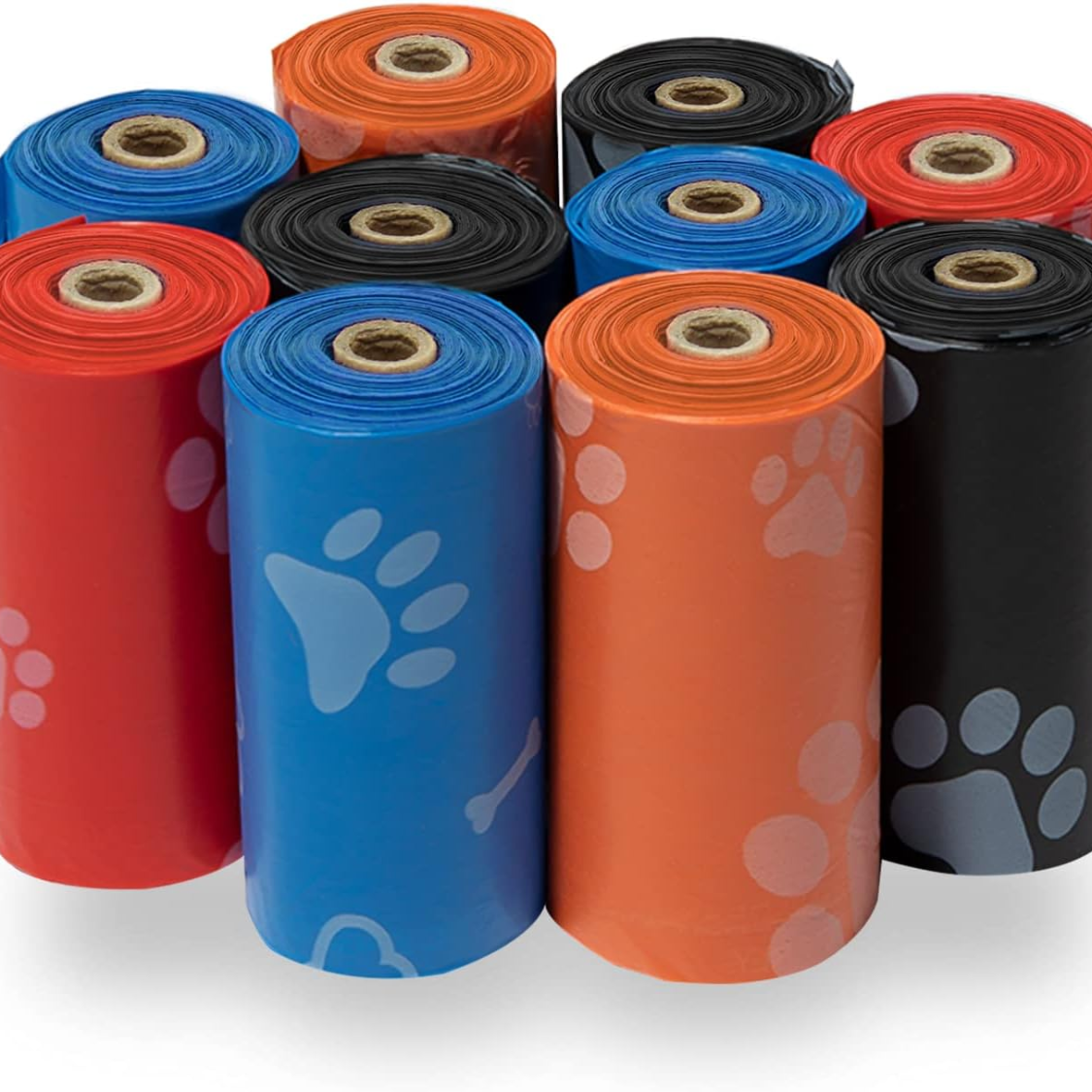 Best Pet Supplies Bolsas para Desechos de Perro, Repuestos de Limpieza para Paseos y Viajes al Aire Libre con Cachorros, Resistentes a Fugas y Desgarros, Plástico Grueso, Surtidas, 150 Bolsas — imagen 1