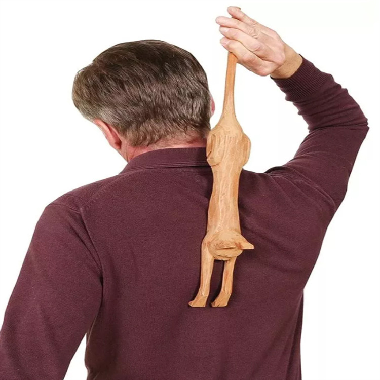 Cat Shape Back Scratcher Adult Cat Dog Pet Back Scratching Massage — image 3