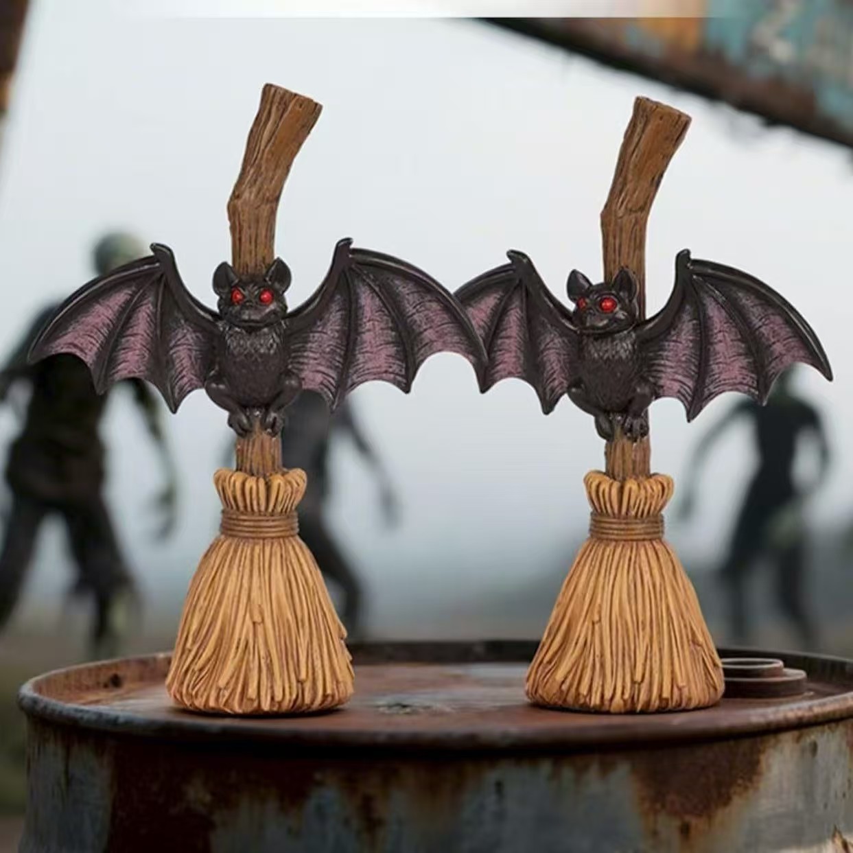 Decoración de Murciélago para Halloween - Escoba Fantasma Jardín — imagen 5