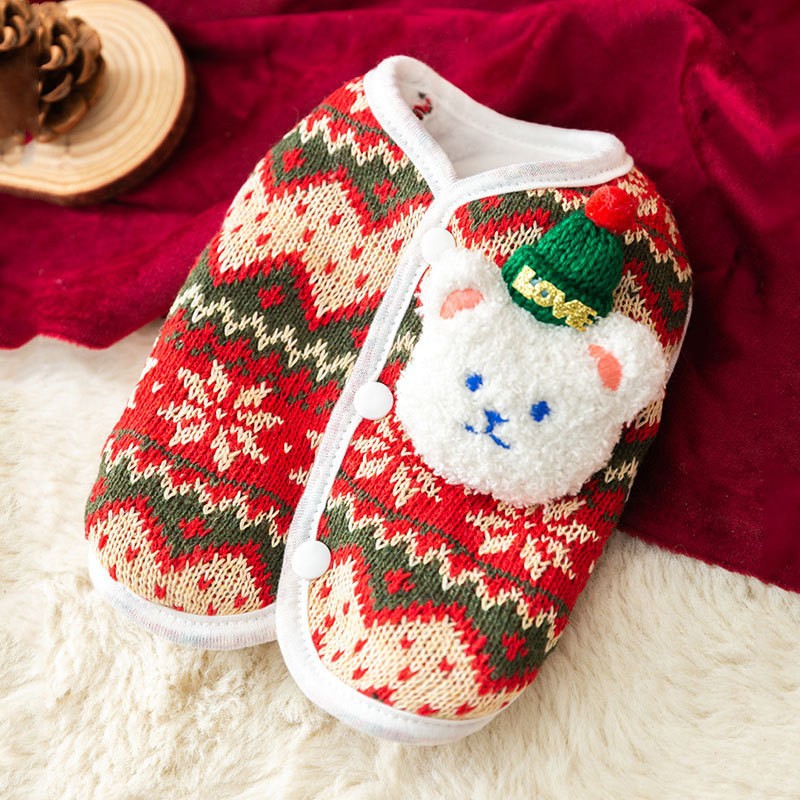 Suéter de Dos Patas para Cachorros de Otoño e Invierno, Suéter de Punto Cálido para Perros Pequeños y Medianos, Ropa Navideña para Gatos — imagen 18