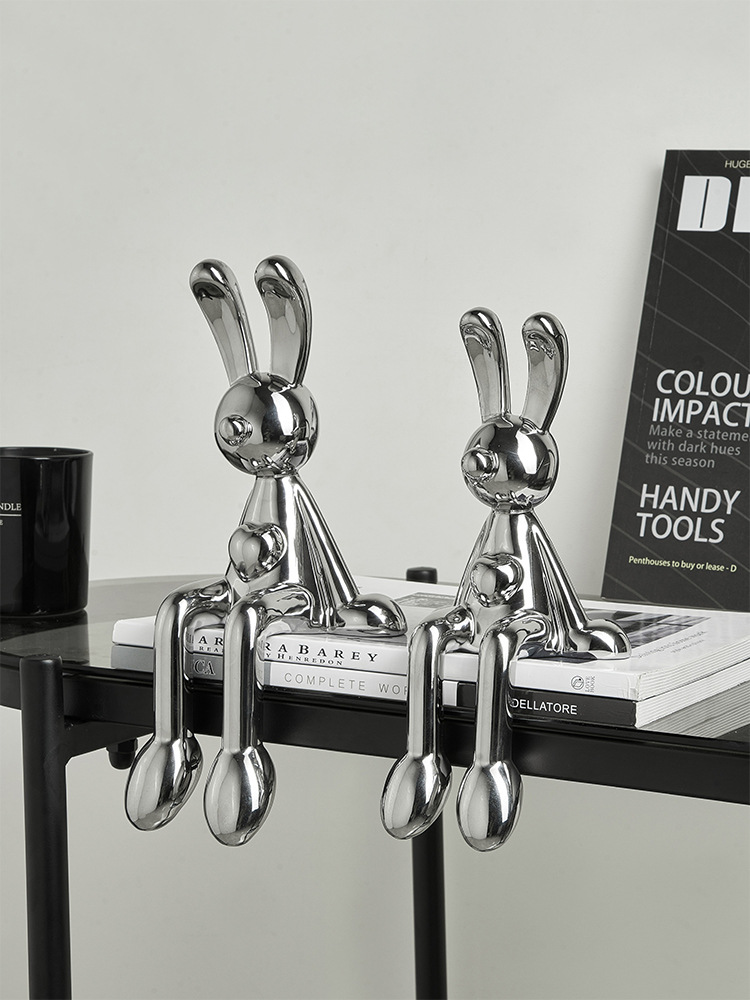 Decoración de Conejo de Luxo con Efecto Metálico para Mesa o Línea de Vino — imagen 4